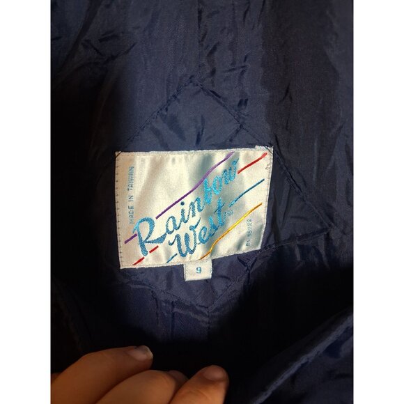 Rainbow West Snow Bib Pants Overalls Skiing Snowboarding Blue Size 9 - Picture 6 of 8